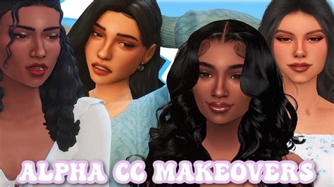 Giving My Maxis Match Sims Alpha Cc Makeoverssims 4 Cas Youtube