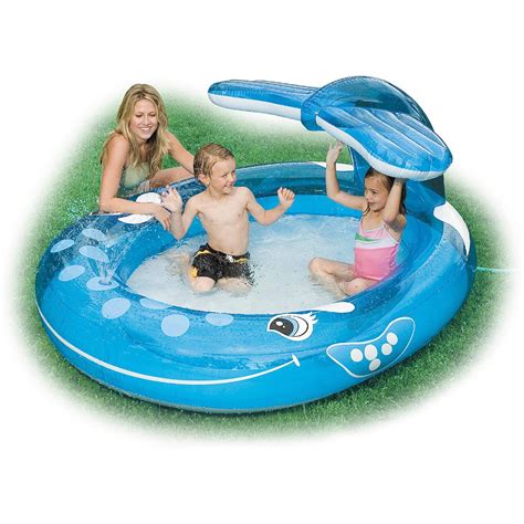 Intex Inflatable Whale Spray Pool Size 73ft X 51ft