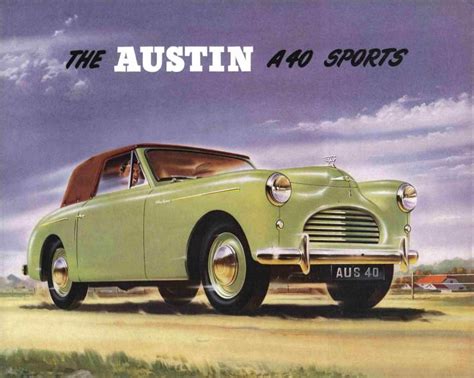 Austin A40 Sports Austin Cars Sell Car Sales Brochures