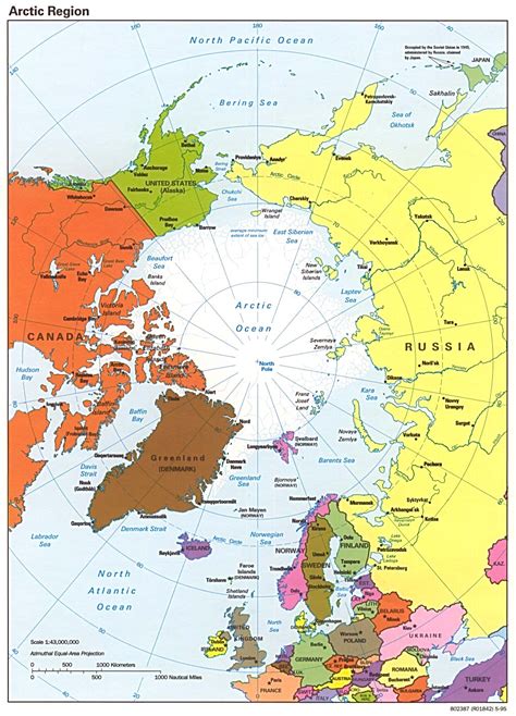 Up Travel Maps Of Arctic Ocean Arctic Region Political Map K