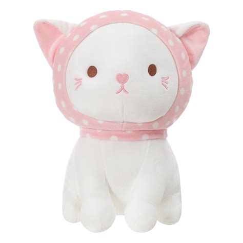 Miniso Stuffed Animal Kitten Plush Toy Cute 10 Cat With Bowknot