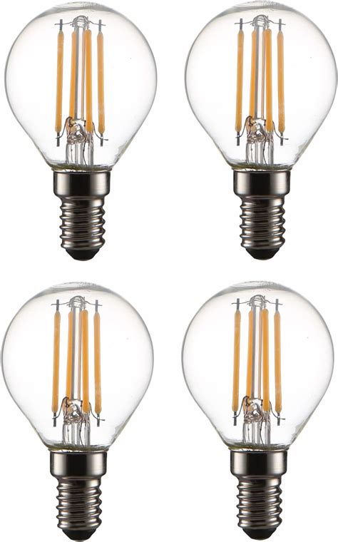 Tekled® P45 Filament Vintage Dimmable Led Bulbs E14 Small Edison Screw Energy Saving 4w