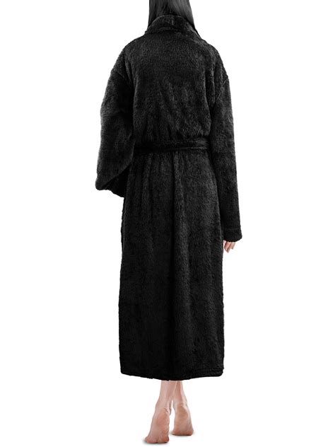 Premium Womens Plush Soft Robe Fuzzy Fluffy Warm Sherpa Fleece Bathrobe Spa Robe 32 99 Picclick