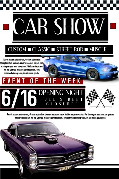 Car Show Template Postermywall