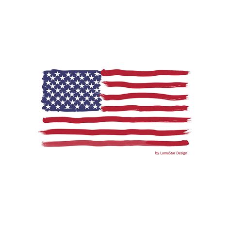 Us Flag Stars And Stripes Handmade Digital Art By Dirk K Wilhelm