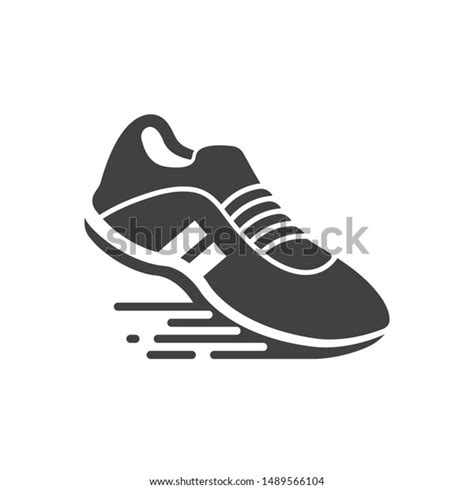 Running Shoes Icon Logo Vector Illustration Stock Vector Royalty Free