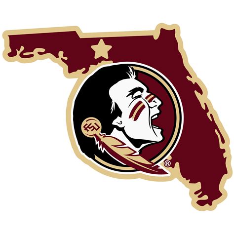 Florida State Seminoles Home State Vinyl Logo Magnet In 2021 Florida