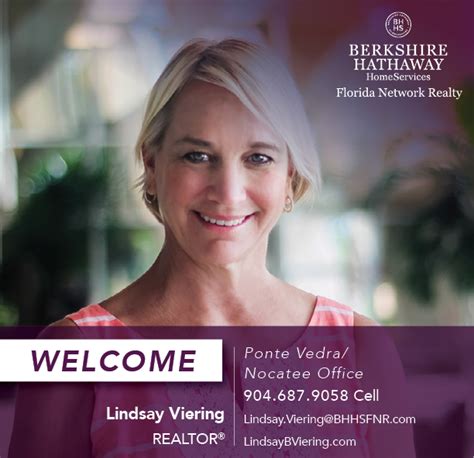 Berkshire Hathaway Homeservices Florida Network Realty Welcomes Lindsay