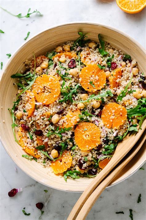 Quinoa Salad With Orange Cranberry Mint The Simple Veganista