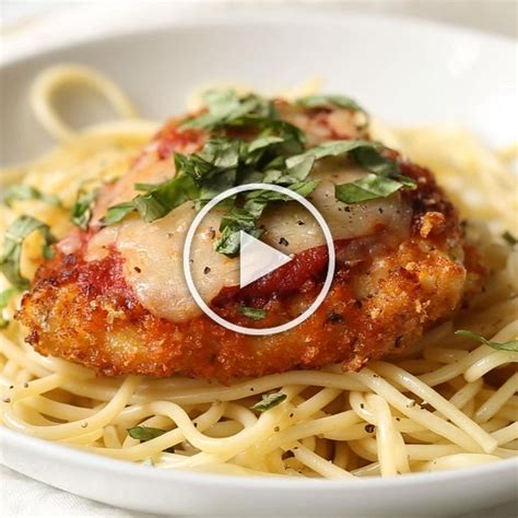End product not as crispy as your picture but it this is by far the best and easiest chicken parm i've tried. Chicken Parmesan with super crispy panko bread crumbs topped with zesty marinara sauce and ...