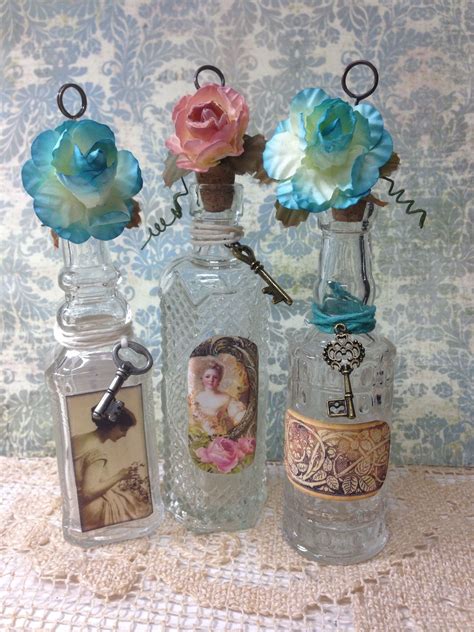 Altered Art Bottles You Can Add A Picture To The Clip On Top Or Use