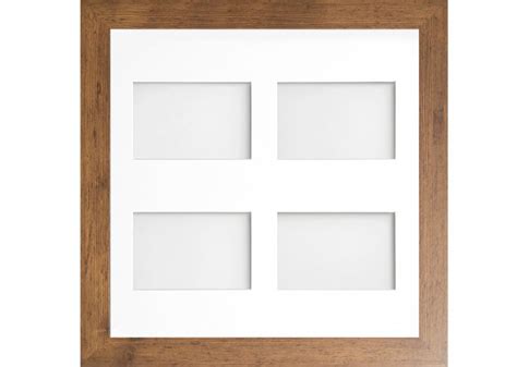 Watson Multi Aperture Rustic 157x157 Frame With White Mount Cut For