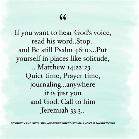 Hearing Gods Voice Scripture Quotes Hear God Hearing Gods Voice