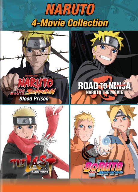 Naruto 4 Movie Collection Dvd Best Buy