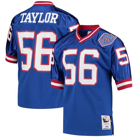 Mens Mitchell And Ness Lawrence Taylor Royal New York Giants 1990