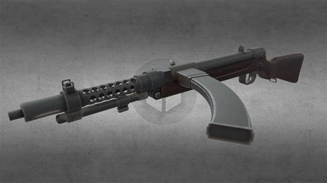 Type 100 Submachine Gun Buy Royalty Free 3d Model By Sandeep Agarwal