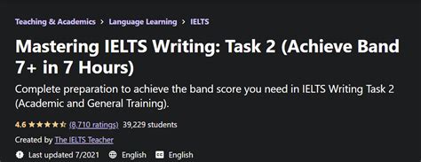 تحميل Mastering Ielts Writing Task 2 Achieve Band 7 In 7 Hours مهم