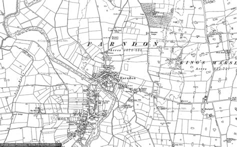 Map Of Farndon 1909 Francis Frith