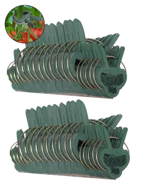 Greenhouse Hydroponics Green Color Garden Plastic Clip Plant Support