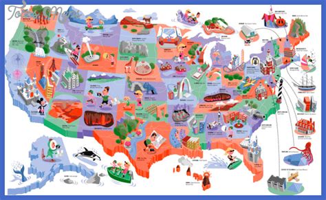 United States Map Tourist Attractions