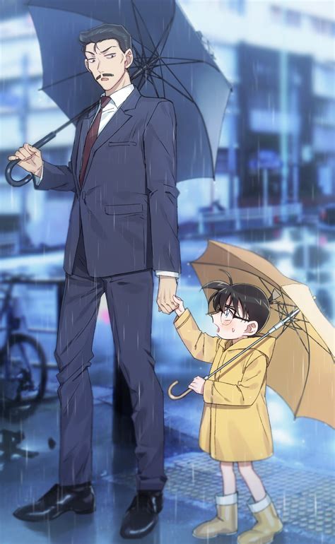 Edogawa Conan And Mouri Kogoro Meitantei Conan Drawn By Kgearlabo