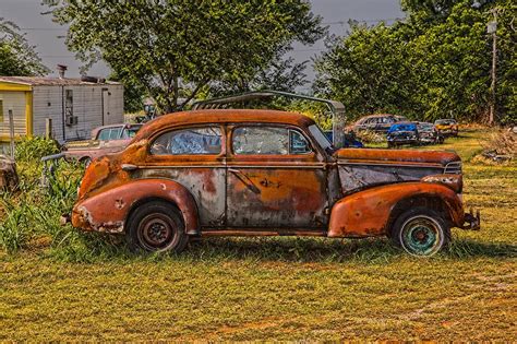 Rusty Old Abandoned Car Painting Possibilites Pinterest