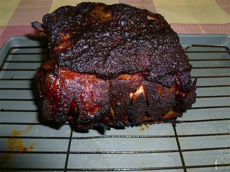 For the pork shoulder roast: BBQGuam: Smoked Bone-In Pork Loin Roast