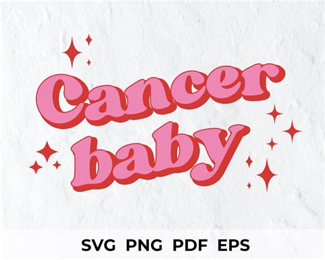Cancer Baby Wavy Font Png Zodiac Svg Zodiac Signs Svg Astrology Png