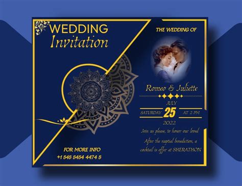 Copy Of Wedding Card Design Template Postermywall