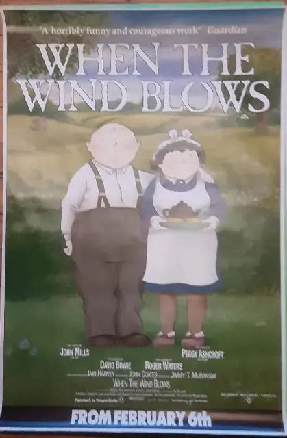 When The Wind Blows Roger Waters David Bowie Uk Movie Poster