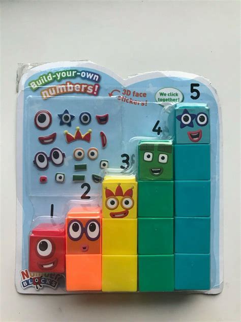 New Numberblocks Cbeebies 1 5 Set Number Blocks Kids Math Toy