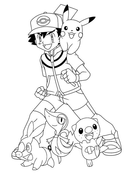 Ash Throwing A Pokeball Coloring Page Ash Ketchum Coloring Page The