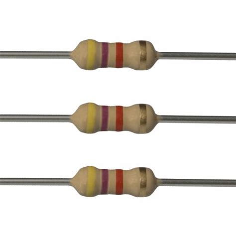 47k Ohm 025w Carbon Film Resistor Pack Of 100 Zbotic