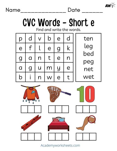 Cvc Short E Word Work Activities And Worksheets Cvc Words Cvc Word My Xxx Hot Girl