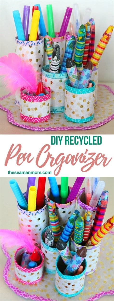 Diy Pen Organizer Easy And Affordable With Recycled Materials