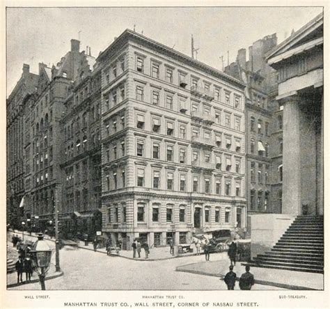 1893 Print Manhattan Trust Co Building New York City Original Histori