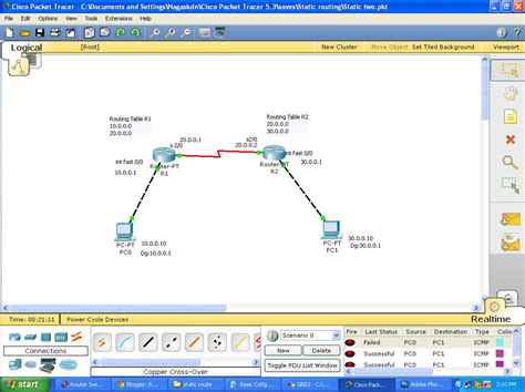 How To Configure A Simple Static Routing In Packet Tracer Router Switch Configuration Using