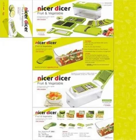 Plastic Homesign Green Vegetable Cutter Nicer Dicer For Kitchen Use At