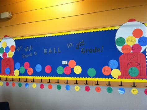 We Will Have A Ball In 3rd Grade Hallway Bulletin Board Hallway