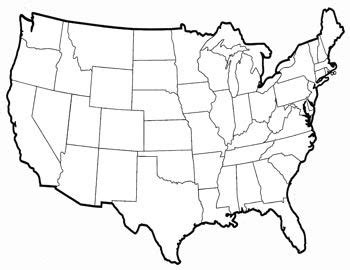 Disclosed united states map unmarked us map no outlines usa. unmarked map of the united states | Map of the United States | United states map, Albuquerque ...