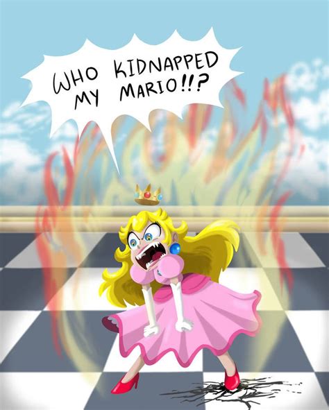 Peach Is Angry By Citadel Garden On Deviantart Mario Funny Super