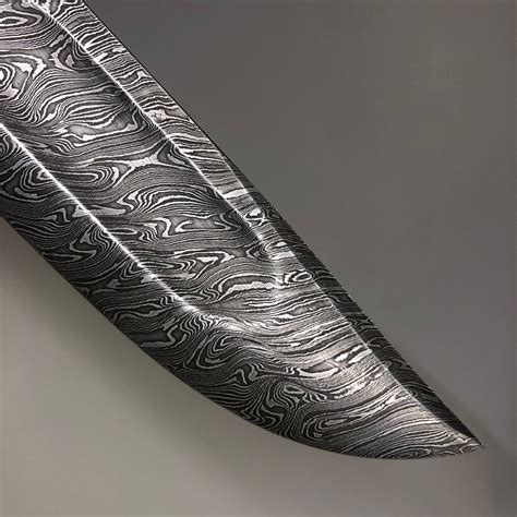 Custom Damascus 12 Cm 48 Steel Blade With Nickel Etsy