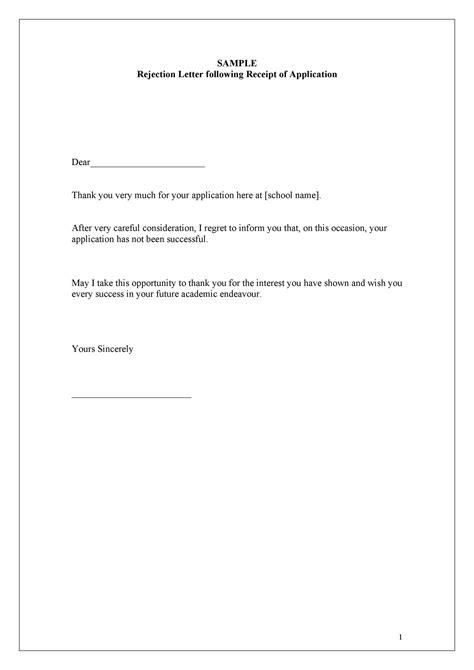 Example Of Letter To Unsuccessful Job Applicant Letter