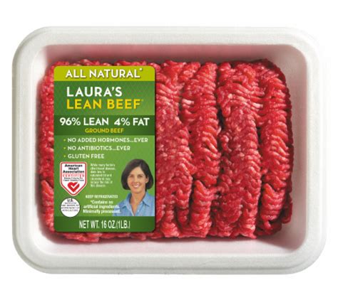 Laura S Lean Ground Beef 96 Lean 1 Lb Kroger