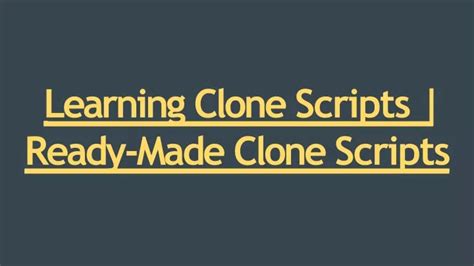 Ppt Best Online Learning Clone Script Dod It Solutions Powerpoint