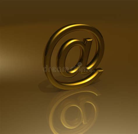 Gold Email Symbol Stock Illustration Illustration Of Symbol 5616530