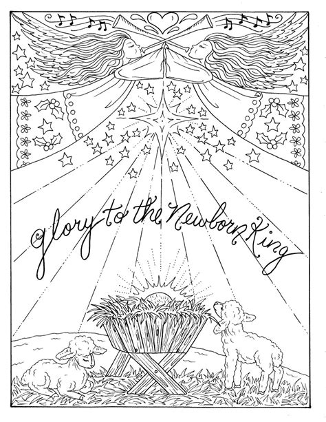 You might also like the hundreds of black and white christmas coloring pages at coloring.ws. Christmas Christian Coloring page Holidays Coloring Adult ...