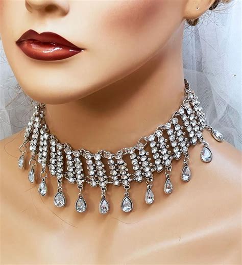 Bridal Jewelry Bridal Choker Necklace Wedding Choker Etsy In Bridal Jewelry Bridal