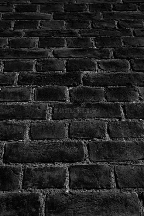 Old Black Brick Wall Brick Wall Background Texture Stock Image Image