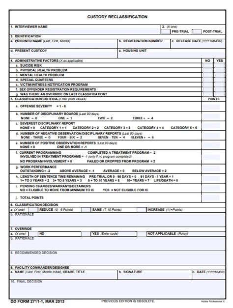 Download Fillable Dd Form 2711 1